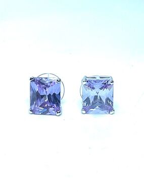 Sweet Purple Stone Earrings